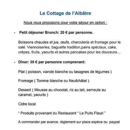 Le De L'albatre 2 Pers Jardin Parking A Sur